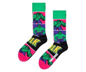 Happy Socks Mens Marvel The Hulk Novelty Socks | Gift Idea - 6-11 UK - The Hulk (Green)
