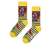 Happy Socks Mens Marvel Thor Novelty Socks | Gift Idea - 6-11 UK - Thor (Yellow)