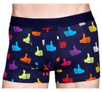 HAPPY SOCKS Men's Navy Thumbs Up Breathable Cotton Soft Trunks NWT