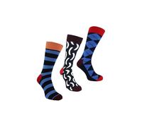 Happy Socks Men's Pack of 3 Classic Argyle Patterned Dress Socks | Colorful Argyle Socks in Red | Size: 6-11 Happy Socks Red 6-11