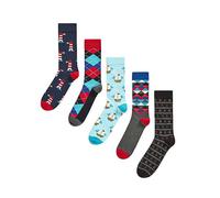Happy Socks Mens Pack Of 5 Nautical Socks 41-46