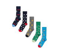 Happy Socks Mens Pack Of 5 Sport Socks 41-46