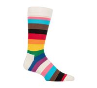 Happy Socks Women's Happy Pride Stripe Socks, Multi, S UK
