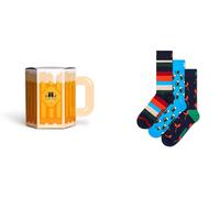 Happy Socks Men's Wurst And Beer Socks Gift Set (3-Pack)