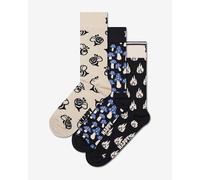 Happy Socks Monochrome Magic Socks Beige Black Blue (3 Pairs) - 36-40