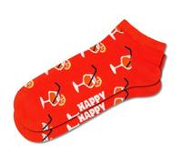 Happy Socks Orange Spray Low Sock Sneaker Socks, orange, 36-40