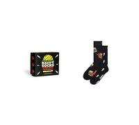 Happy Socks Women's 2-Pack Blast Off Burger Socks Gift Set, Black, 36-40