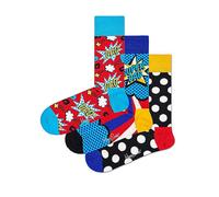 Happy Socks Pack of 3 Super Dad Socks Gift Set Multi