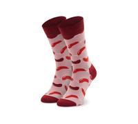 Happy Socks Pink Sausage Unisex Premium Cotton Socks 1 Pair Size 4-7