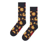 Happy Socks Pixelated Pizza Sock, Black, 41-46