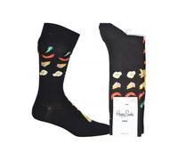 Happy Socks Pizza Invaders Socks, Black - Medium/Large
