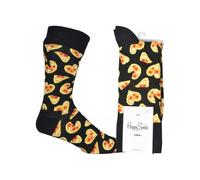 Happy Socks Women's Happy Pizza Love Socks, Black, 7-Apr UK