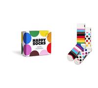 Happy Socks 2-Pack Pride Gift Set - White (UK, Alpha, S, M, Regular, Regular, White)