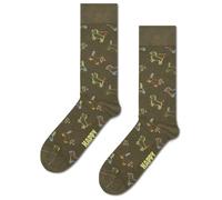 Happy Socks Puppy Love Natural Dye Crew Socks