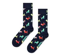 Happy Socks Puppy Love Sock for Men and Women, Navy, Size 36-40