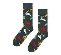 Happy Socks Reindeer Sock, Dark Green, 41-46