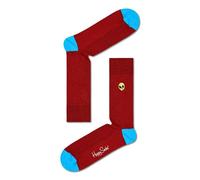 Happy Socks Ribbed Embroidery Alien Printed Crew Socks, Multicoloured, 36-40