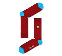Happy Socks Ribbed Embroidery Alien Printed Crew Socks, Multicoloured, 36-40