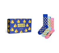 Happy Socks 3-Pack Rubber Duck Socks Gift Set Crew Socks Size-36-40