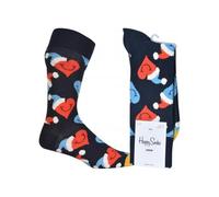 Happy Socks Santa Love Smiley Socks, Navy/multi - Small/Medium