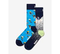 Happy Socks Skiing Chalet Socks Light Blue White (2 units) - 36-40