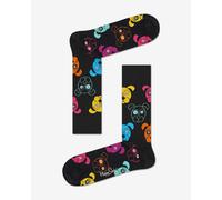 Happy Socks Smiling Dog Socks Black Blue Yellow - 36-40