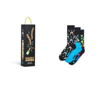 Happy Socks Socks Beer Glass - Pack of 2 - Gift Box - 36-40, 3-Pack Celebrations Socks Gift Set, 41-46
