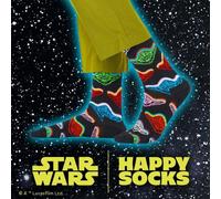 Happy Socks Star Wars™ Yoda Socks, Black/multi - Small/Medium