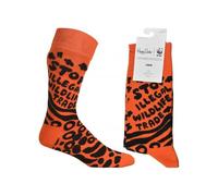 Happy Socks Stop Illegal Wildlife Trade WWF Socks, Orange/black - Small/Medium