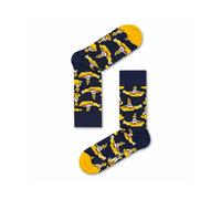 Mens and Ladies 1 Pair Happy Socks The Beatles Yellow Submarine Cotton Socks - Navy 4-7