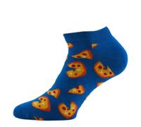 Happy Socks Unisex 2-Pack Junk Food Low Sock Socks, Blau, Orange, Gelb, Weiß, Rot,