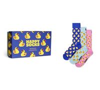 Happy Socks 3-Pack Rubber Duck Socks Gift Set Crew Socks Size-41-46