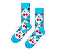 Happy Socks Cherry Argyle Sock, Turquoise, 48-52