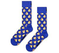 Happy Socks Unisex Happy Rubber Duck Socks, Blue, M-L UK