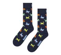 Happy Socks Unisex Kitten Love Sock, Blue, 7.5/11 UK