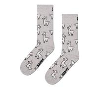 Happy Socks Unisex Lama, Gray, 42-46 UK