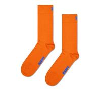 Happy Socks Unisex P001119 Solid Color Crew Collection - Made With Sustainable Organic Cotton 1-Pack, Solid Orange 1 Pack, 36-40 UK