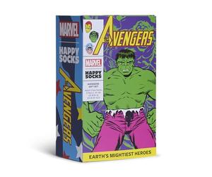 Happy Socks Unisex P003594, Marvel Avengers 3 Piece Gift Set, 36-40 UK