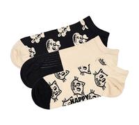 Happy Socks Unisex Sneaker Socks, 3-Pack - Low Socks, Pattern, Color Mix