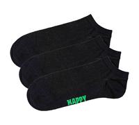 Happy Socks Unisex Sneaker Socks, 3 Pack - Solid Low, Cotton Blend...