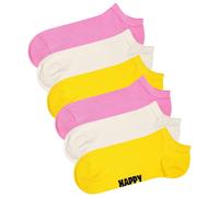 Happy Socks Unisex Sneaker Socks, 6 Pack - Solid Low Socks, Cotton Blend...