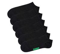 Happy Socks Unisex Sneaker Socks, 6 Pack - Solid Low Socks, Cotton Blend...