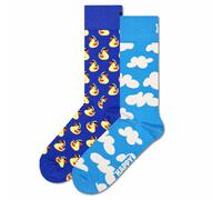 Happy Socks Unisex Socks, 2 Pack - Classic Crew, Organic Cotton, Color Mix