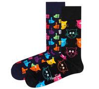 Happy Socks Unisex Socks, 2 Pack - Classic Crew, Organic Cotton, Color Mix
