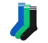 Happy Socks Unisex Socks, 3 Pack - Solid Crew Socks, Cotton, Stripes, ...