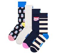 Happy Socks Unisex Socks, 4 Pack - Special Gift Box, Color Mix Milk Cart...