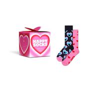 Happy Socks Valentine's Socks Gift Set Pack of 2, multicoloured, 41-46