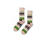 Happy Socks Veggie Stripes Socks, Beige/green - Medium/Large