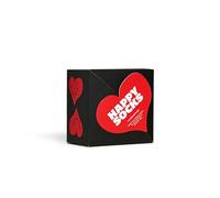 Happy Socks Women's Happy 2-pack I Heart You Gift Set Socks, Black, S UK
