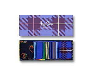 Happy Socks Women's Happy Navy 4-pack Gift Set Socks, Blue, 7-Apr UK